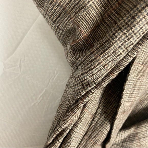 Twik Simons Canada Brown Long Sleeve Wool Button Down Blazer Size S Petite - Picture 9 of 15